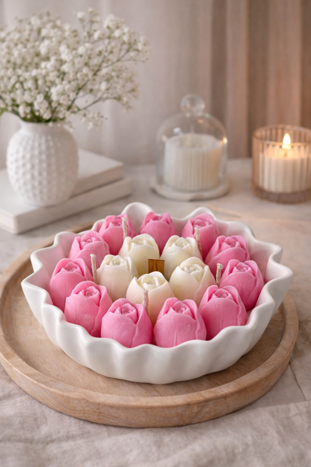 LumenAura™ Tulip Signature Candle Set